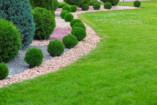 fake-grass for artificial landscaping.